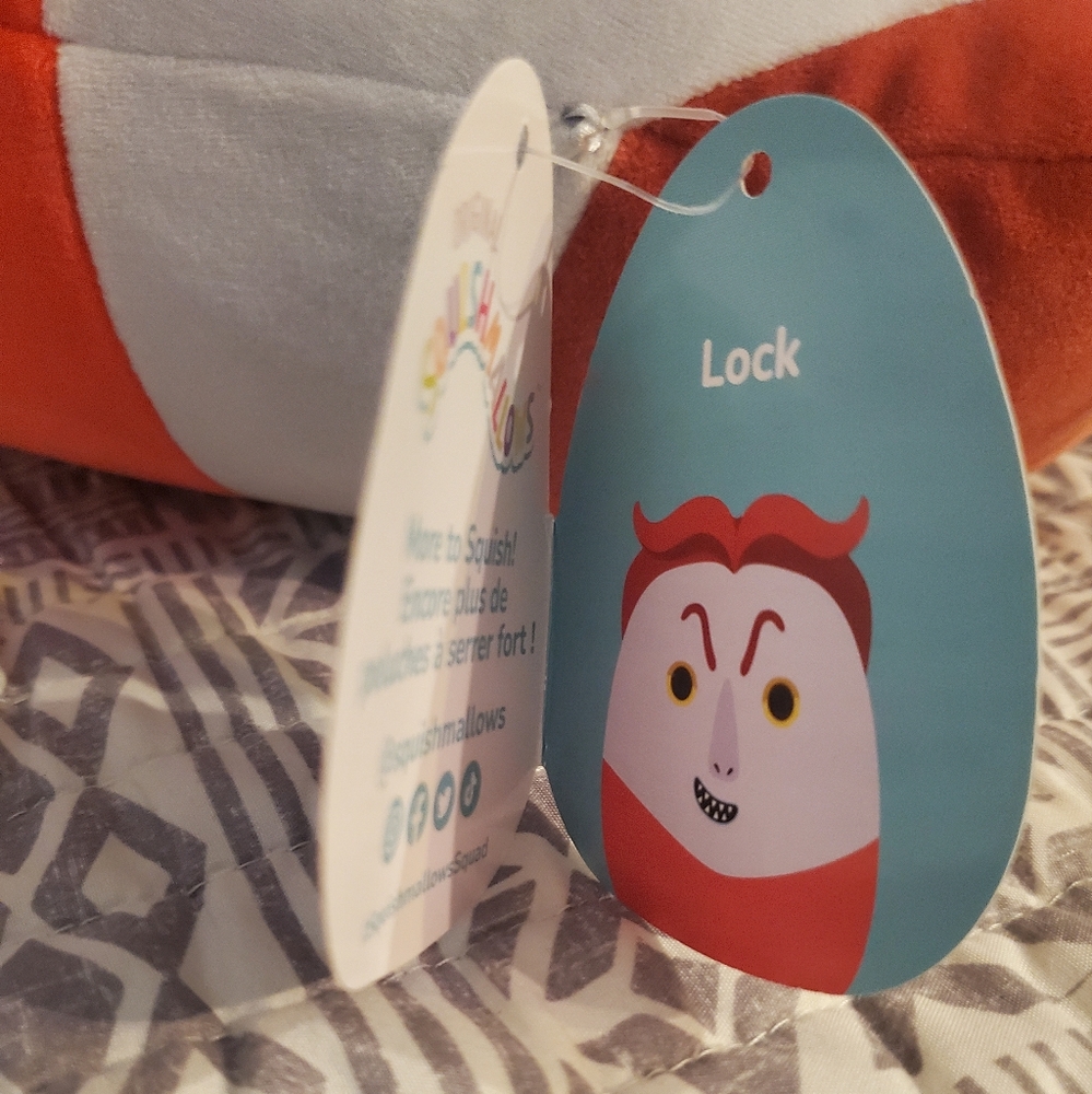 NWT Lock squishmallow 12" - Picture 8 of 12